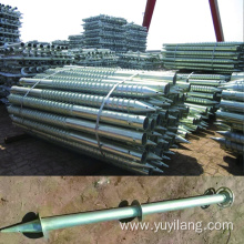 Zinc coated Ground Screw Pole Anchor